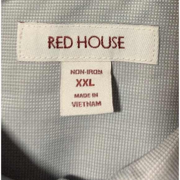Red House RH Men’s 2XL Gray Long Sleeve Button Down Shirt Pocket Non-iron NWT! - Picture 8 of 12